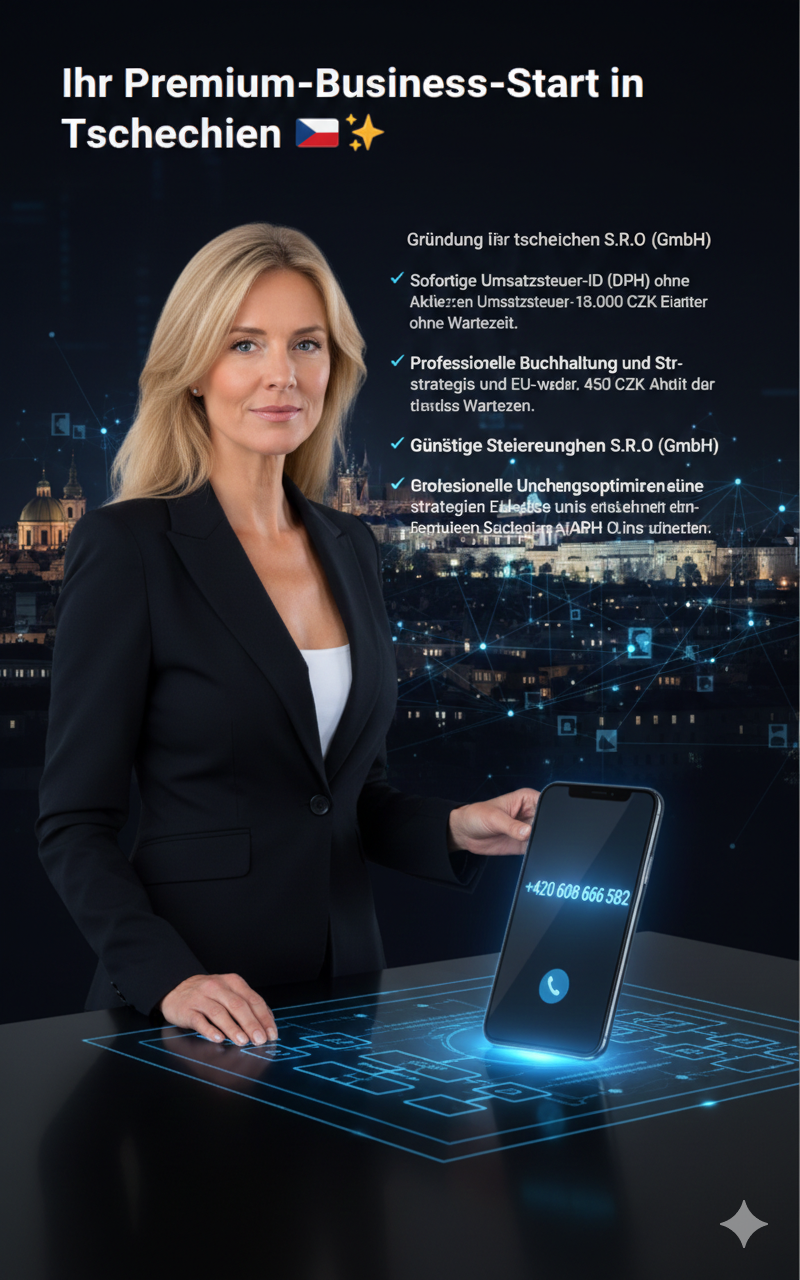 📉 Weniger als 1 % Ertragssteuer: Ihr Business-Vorteil in der Tschechischen Republik!
